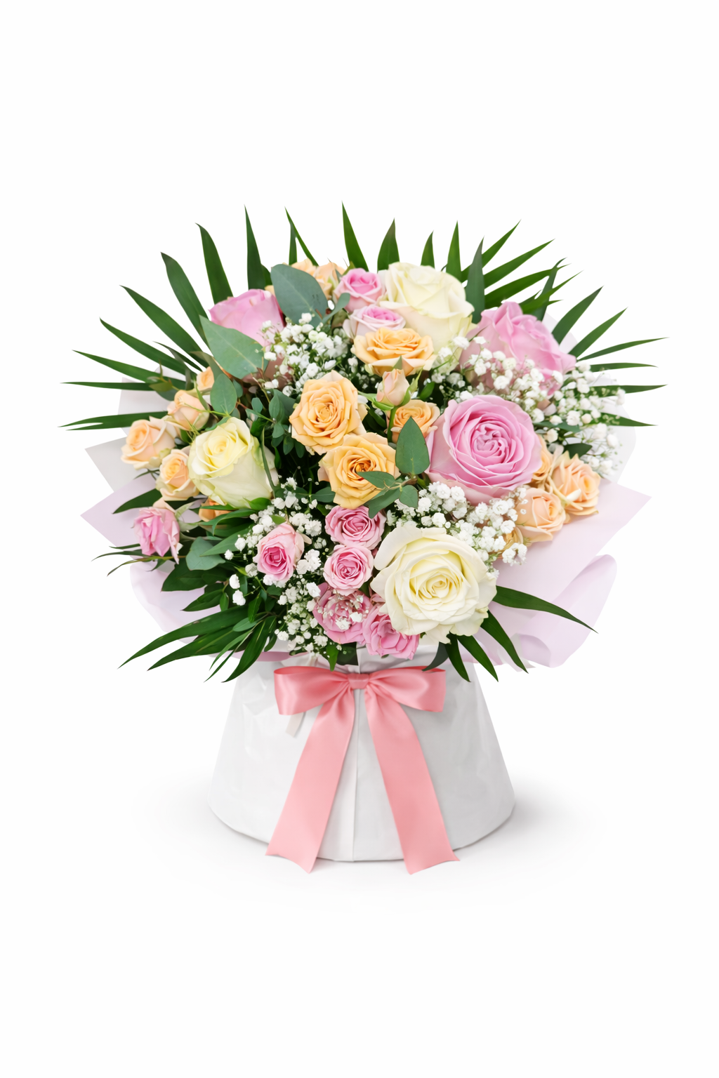 Bouquet de fleurs en ton Pastel